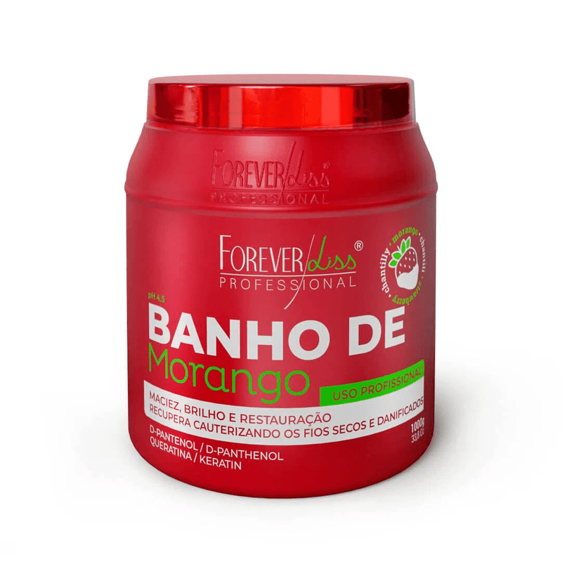 Für immer Liss Banho de Verniz Erdbeere D Pantenol Haar Recoverying Mask 1KG